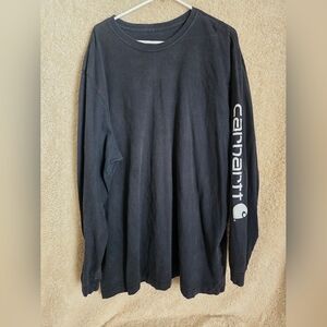 Carhartt Men's Dark Long Sleeve Tee with Logo